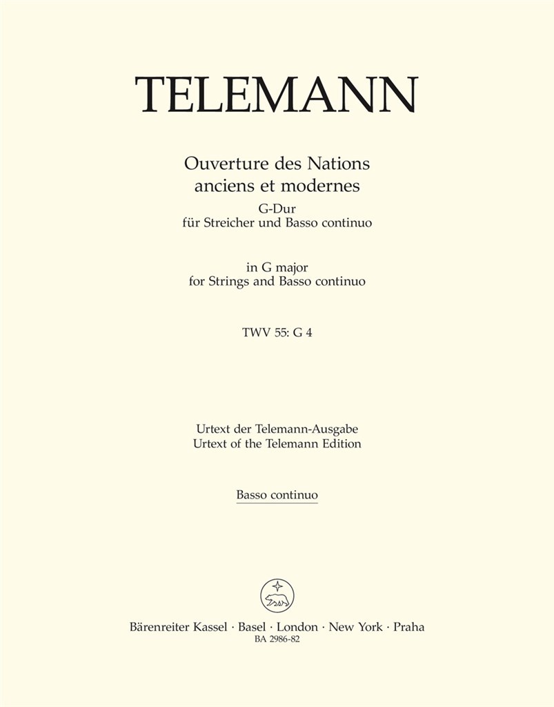 Ouverture des Nations anciens et modernes